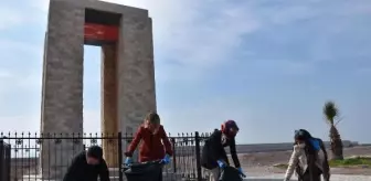 Son dakika haber! Çanakkale Şehitleri Parkı'nda temizlik çalışması yapıldı