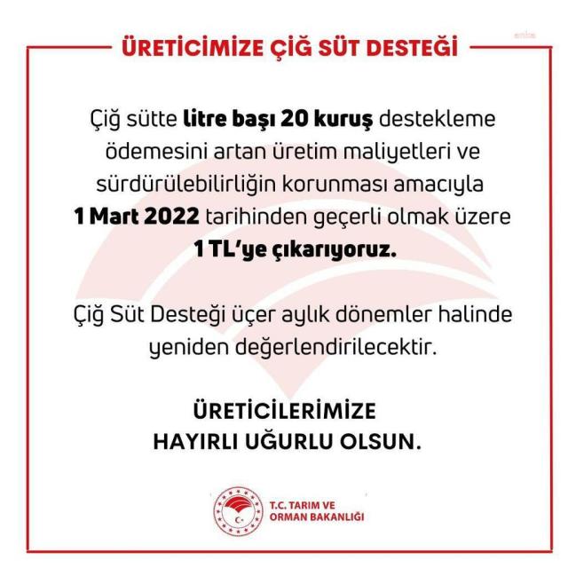 Çiğ süte zam: Litresi 5,70 TL oldu! Üreticiler 6 TL istiyor Çiğ süte zam: Litresi 5,70 TL oldu! Üreticiler 6 TL istiyor