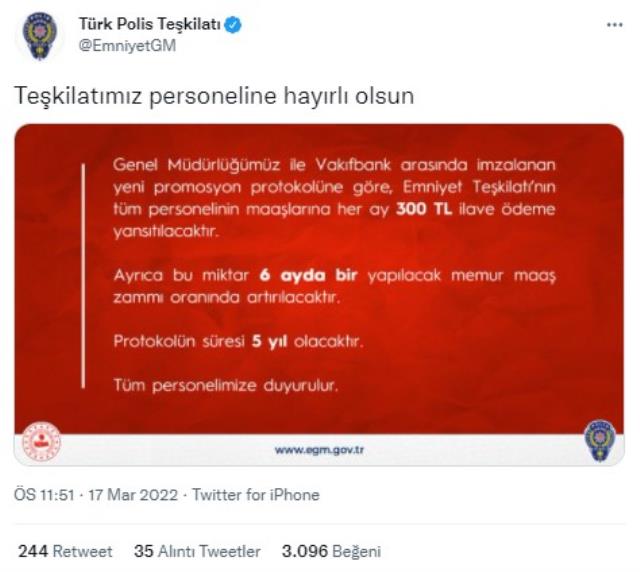 İmzalar atıldı! Polislerin maaşlarına her ay 300 kira ilave ödeme yansıtılacak