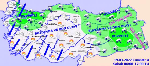 Her yerde kar var! İşte 19 Mart 2022 hava durumu