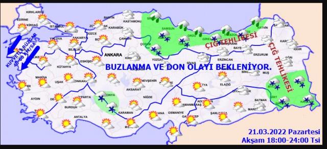 Havalar ısınıyor: İşte 21 Mart 2022'de bütün yurtta hava durumu Havalar ısınıyor: İşte 21 Mart 2022'de bütün yurtta hava durumu