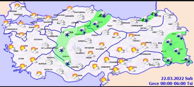 Havalar ısınıyor: İşte 21 Mart 2022'de bütün yurtta hava durumu Havalar ısınıyor: İşte 21 Mart 2022'de bütün yurtta hava durumu