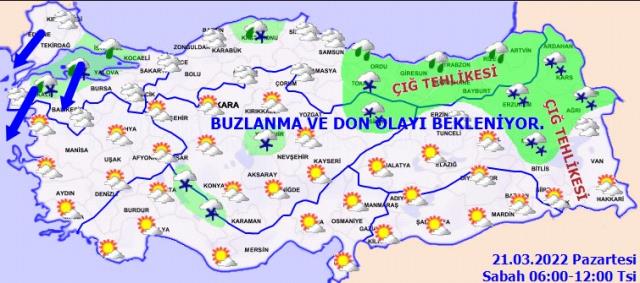 Havalar ısınıyor: İşte 21 Mart 2022'de bütün yurtta hava durumu Havalar ısınıyor: İşte 21 Mart 2022'de bütün yurtta hava durumu