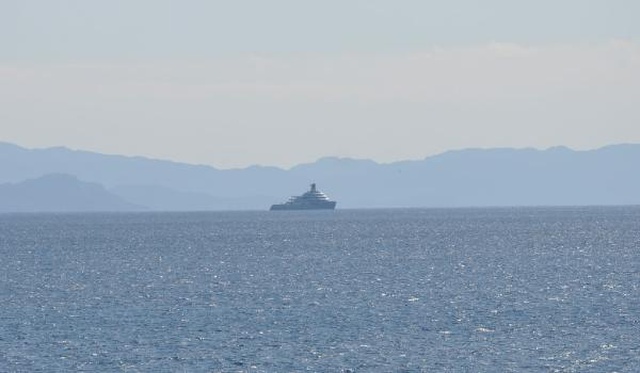 Rus milyarder Abramoviç'in yatı, Datça açıklarında Rus milyarder Abramoviç'in yatı, Datça açıklarında
