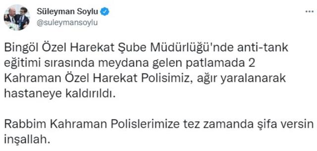 Bingöl'de Özel Harekat Şube Müdürlüğü'nde patlama: 2 polis yaralı Bingöl'de Özel Harekat Şube Müdürlüğü'nde patlama: 2 polis yaralı