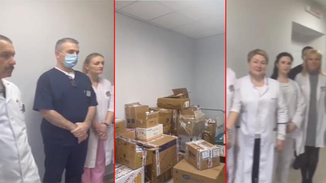 Ukraynalı doktorlar yapılan insani yardım için Türkiye'ye teşekkür etti Ukraynalı doktorlar yapılan insani yardım için Türkiye'ye teşekkür etti