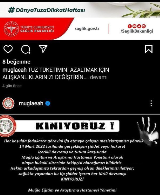 GÖREVDEN ALINAN İL SAĞLIK MÜDÜRÜ, UZMAN ÇAVUŞ HAKKINDA KINAMA MESAJI YAYIMLATMIŞ