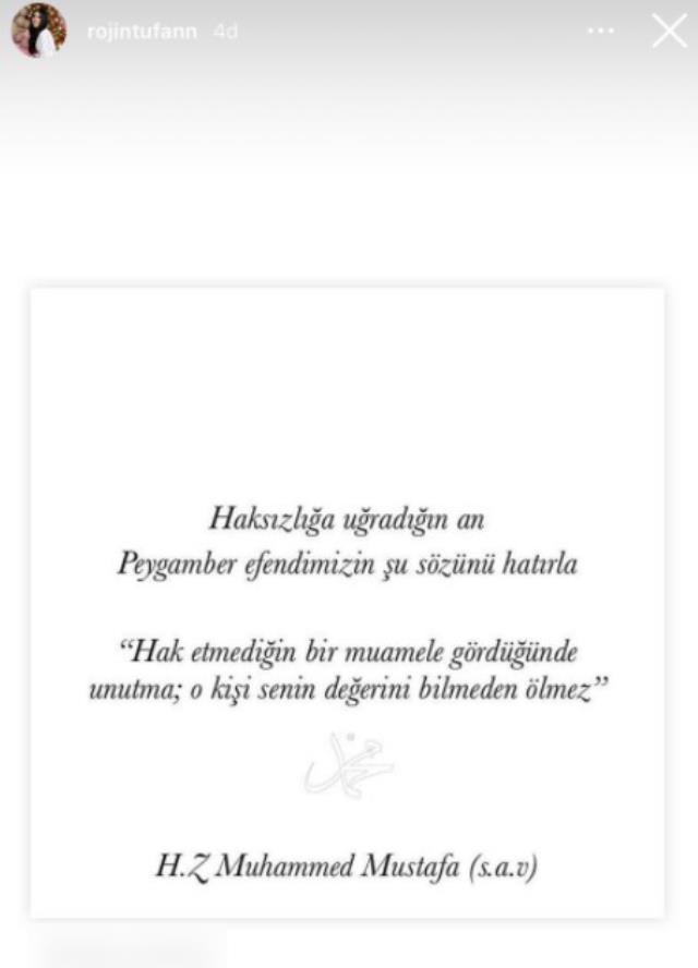 Kadro dışı kalan Ozan tufan cephesinden ilk yorum! Eşi hadis-i şerif paylaştı Kadro dışı kalan Ozan tufan cephesinden ilk yorum! Eşi hadis-i şerif paylaştı