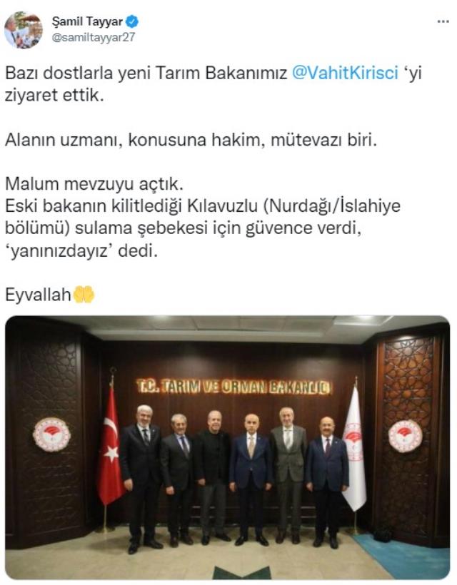 Şamil Tayyar'ın Bekir Pakdemirli'ye öfkesi dinmiyor! Sosyal medyadan yine topa tuttu Şamil Tayyar'ın Bekir Pakdemirli'ye öfkesi dinmiyor! Sosyal medyadan yine topa tuttu