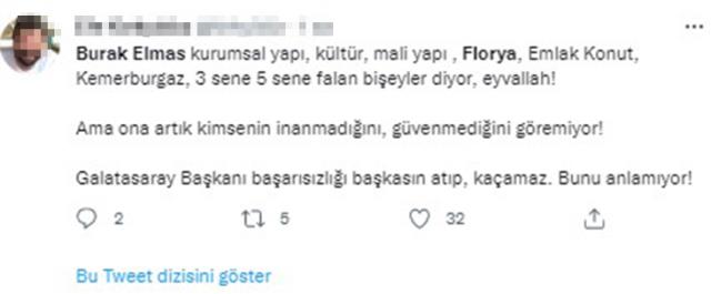 'Florya'nın parasıyla borç bitiyor' diyen Burak Elmas'a tepki yağıyor: Sözlerine nasıl inanabiliyorsunuz? 'Florya'nın parasıyla borç bitiyor' diyen Burak Elmas'a tepki yağıyor: Sözlerine nasıl inanabiliyorsunuz?