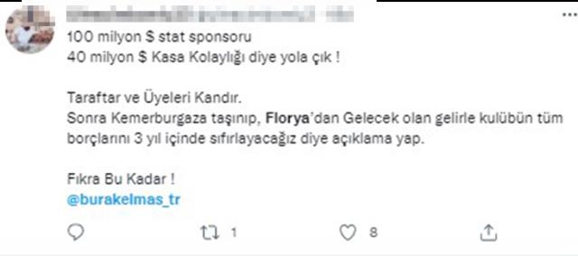 'Florya'nın parasıyla borç bitiyor' diyen Burak Elmas'a tepki yağıyor: Sözlerine nasıl inanabiliyorsunuz? 'Florya'nın parasıyla borç bitiyor' diyen Burak Elmas'a tepki yağıyor: Sözlerine nasıl inanabiliyorsunuz?