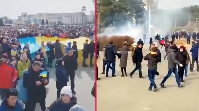 Ruslar Ukrayna'nın Slavutiç kenti belediye başkanını kaçırdı, sivillere ateş açtı Ruslar Ukrayna'nın Slavutiç kenti belediye başkanını kaçırdı, sivillere ateş açtı