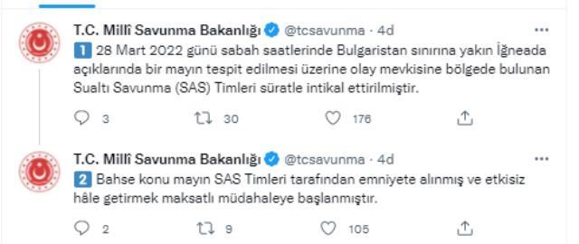 Son Dakika! İğneada açıklarında tespit edilen mayın SAS timleri tarafından etkisiz hale getirildi Son Dakika! İğneada açıklarında tespit edilen mayın SAS timleri tarafından etkisiz hale getirildi