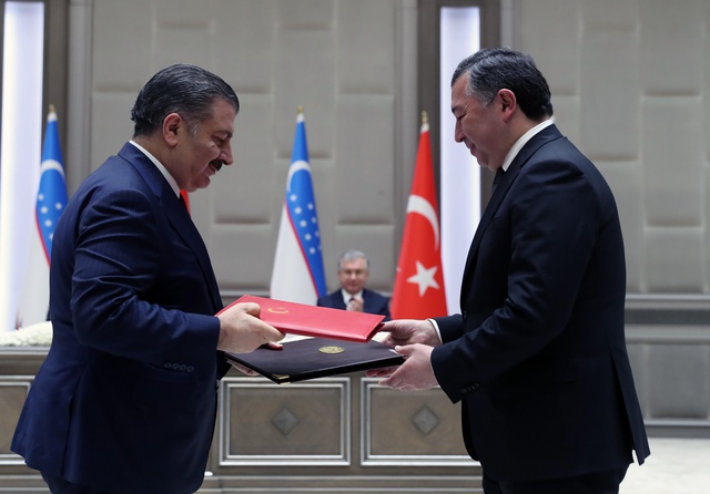 Türkiye ile Özbekistan arasında 10 anlaşma imzalandı Türkiye ile Özbekistan arasında 10 anlaşma imzalandı