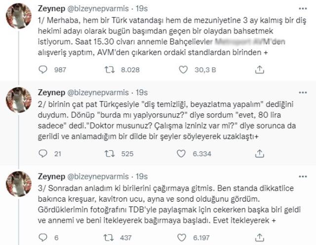 Ünlü AVM'de büyük skandal! İzinsiz diş bakımı standı açtılar, fark edilince olay çıktı Ünlü AVM'de büyük skandal! İzinsiz diş bakımı standı açtılar, fark edilince olay çıktı