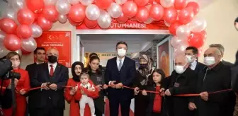 Şehit Burak Tortumlu'nun kızına erken doğum günü hediyesi- Şehit Burak Tortumlu adına kütüphane açıldı