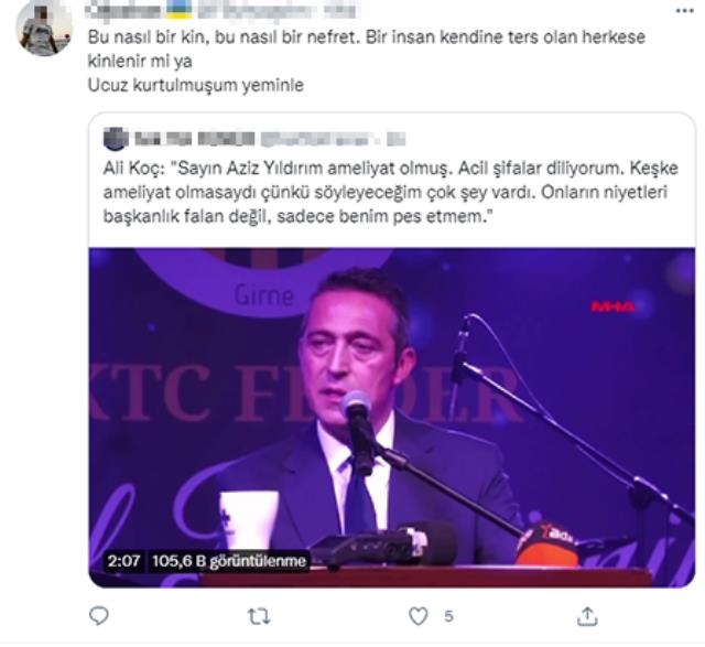 Ali Koç'tan duyduklarına inanamadı! Hasta yatağındaki Aziz Yıldırım'a yaptığı göndermeye tepki yağıyor Ali Koç'tan duyduklarına inanamadı! Hasta yatağındaki Aziz Yıldırım'a yaptığı göndermeye tepki yağıyor