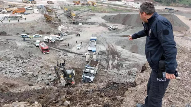 Samsun'da taş ocağında feci kaza: 1 ölü