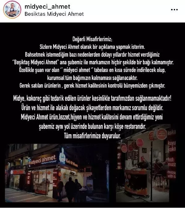 Bu nasıl intikam! Midyeci Ahmet, eşine devrettiği şubenin hemen karşısına şube açtı