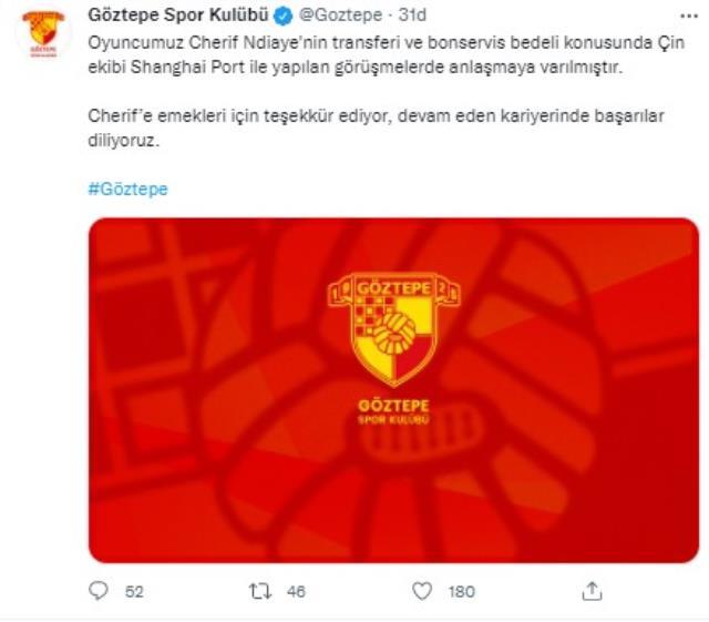 Resmen gitti! Göztepe'nin yıldızı Ndiaye, Çin ekibine transfer oldu