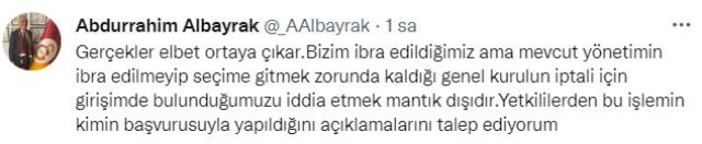 Galatasaray'da seçim öncesi ortalık karıştı! Abdurrahim Albayrak'tan 'şikayet' iddialarına çok sert yanıt