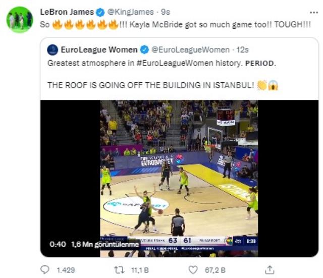 LeBron James'ten inanması zor Fenerbahçe paylaşımı! Dünyada görmeyen kalmadı LeBron James'ten inanması zor Fenerbahçe paylaşımı! Dünyada görmeyen kalmadı