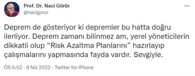 Pütürge'deki 5.2'lik depremin ardından yer bilimci Prof. Dr. Naci Görür'den haritalı uyarı geldi: Yöneticiler dikkatli olmalı Pütürge'deki 5.2'lik depremin ardından yer bilimci Prof. Dr. Naci Görür'den haritalı uyarı geldi: Yöneticiler dikkatli olmalı