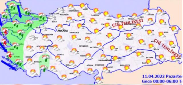 Marmara Bölgesi'nde sıcaklıklar yarın 8-12 derece azalacak Marmara Bölgesi'nde sıcaklıklar yarın 8-12 derece azalacak