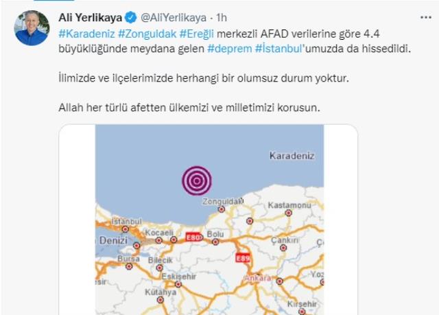 Son Dakika: Karadeniz'de deprem oldu, İstanbul'da da hissedildi! Son Dakika: Karadeniz'de deprem oldu, İstanbul'da da hissedildi!