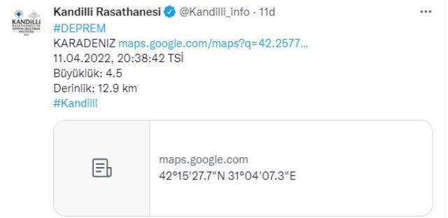 Son Dakika: Karadeniz'de deprem oldu, İstanbul'da da hissedildi! Son Dakika: Karadeniz'de deprem oldu, İstanbul'da da hissedildi!