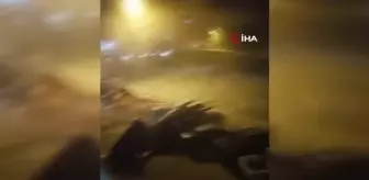 Artvin'de şiddetli rüzgar çatıları böyle uçurdu