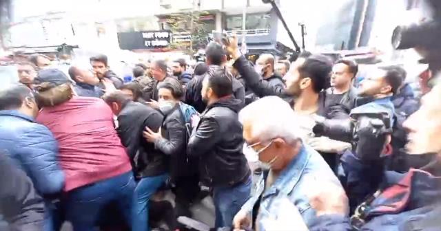 Kadıköy'deki protestolarda polisten HDP'li milletvekiline tepki: Bana şerefsiz diyemezsiniz