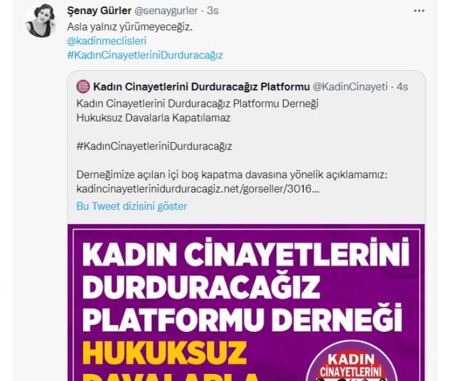 Kadın Cinayetlerini Durduracağız Platformu'na kapatma davası açıldı! Derneğe destek yağdı