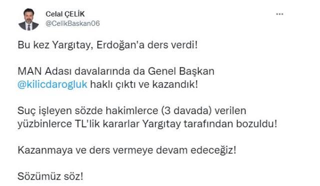 Kılıçdaroğlu, Man Adası davalarını kazandı: Yargıtay tazminat kararlarını bozdu