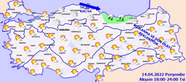 14 Nisan Perşembe günü yurtta hava nasıl olacak?