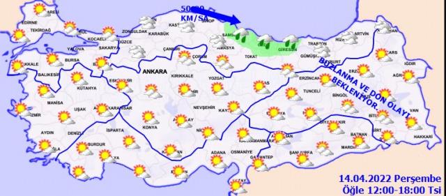 14 Nisan Perşembe günü yurtta hava nasıl olacak?