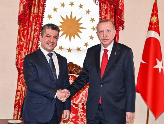 Cumhurbaşkanı Erdoğan, IKBY Başbakanı Barzani ile görüştü