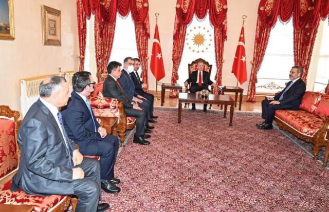 Cumhurbaşkanı Erdoğan, IKBY Başbakanı Barzani ile görüştü