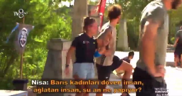 Nisa'dan Survivor'daki eski sevgilisi Barış için olay yorum: Kadınları döven adam kadınlar ağlıyor diye şov yapıyor