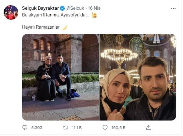 Selçuk Bayraktar'dan yeni iftar paylaşımı: Anacığımla baş başa iş yerinde iftar yaptık