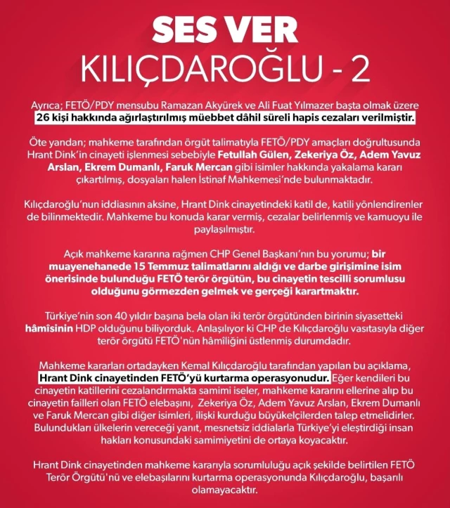 Bakan Soylu: FETÖ'yü kurtarma görevini Kılıçdaroğlu'na kim vermiştir?