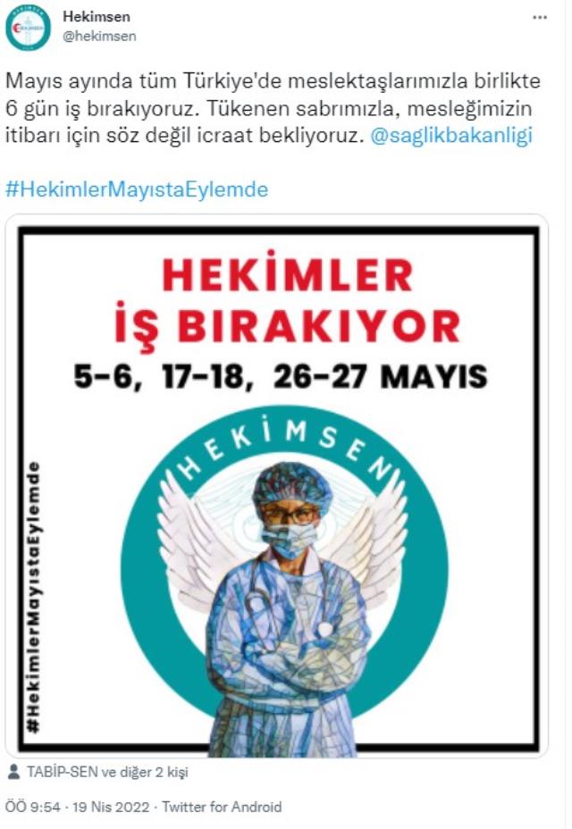 Doktor mayıs ayında 6 gün iş bırakacak! Doktor mayıs ayında 6 gün iş bırakacak!