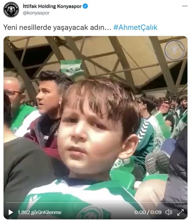 Gözyaşlarına boğan paylaşım! Konyasporlu çocuğun Ahmet Çalık sorusu yürekleri dağladı Gözyaşlarına boğan paylaşım! Konyasporlu çocuğun Ahmet Çalık sorusu yürekleri dağladı