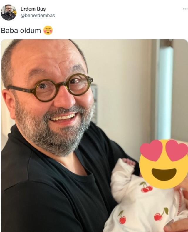 Seksenler dizisinin sevilen oyuncusu Erdem Baş, baba oldu