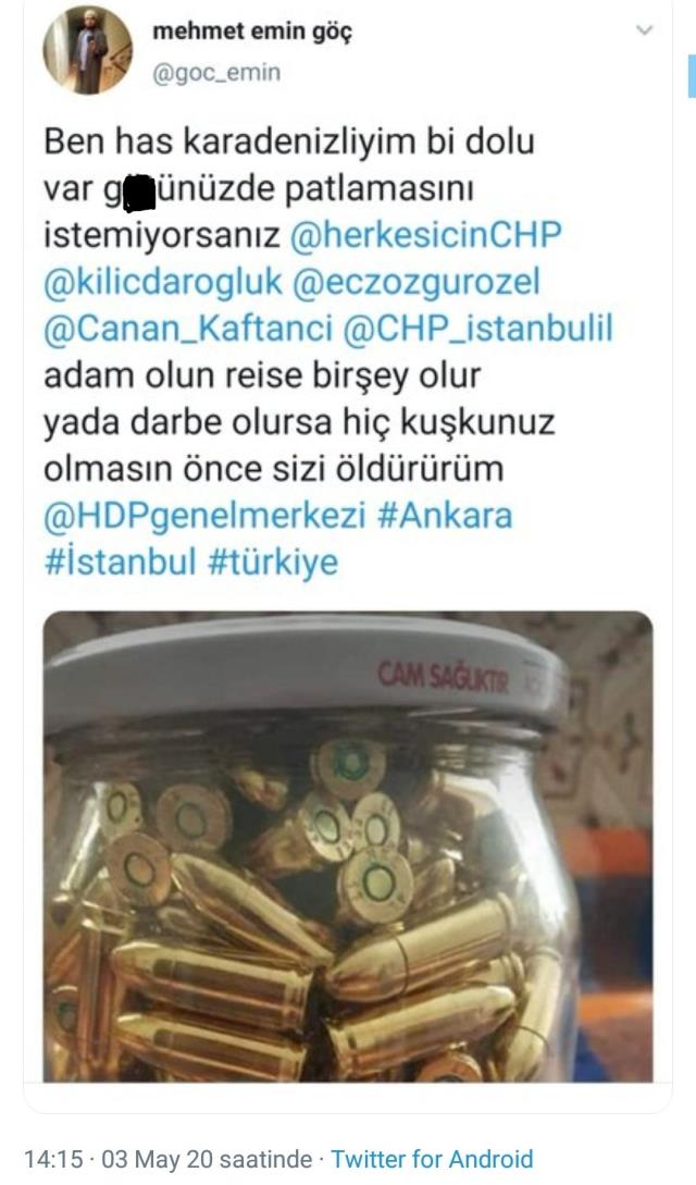 Mermili tehdit davası uzlaşma sağlandığı gerekçesiyle düşürüldü