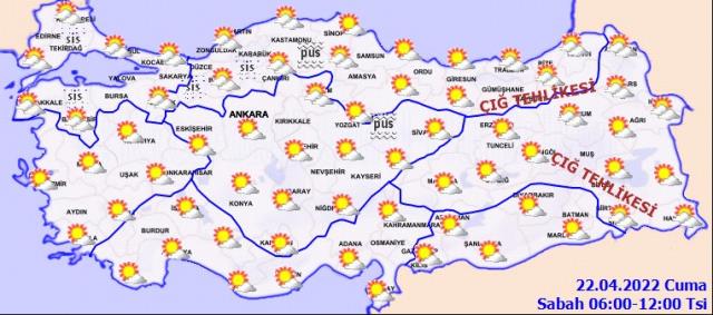 22 Nisan Cuma günü hava nasıl olacak? İşte bölgelerimizde ve bazı kentlerde hava durumu 22 Nisan Cuma günü hava nasıl olacak? İşte bölgelerimizde ve bazı kentlerde hava durumu
