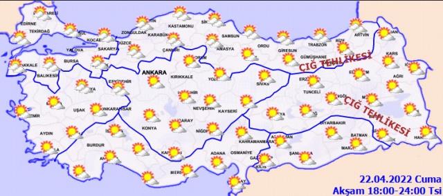22 Nisan Cuma günü hava nasıl olacak? İşte bölgelerimizde ve bazı kentlerde hava durumu 22 Nisan Cuma günü hava nasıl olacak? İşte bölgelerimizde ve bazı kentlerde hava durumu