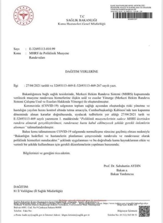 Cumhurbaşkanı Erdoğan'ın Başdanışmanı Köroğlu duyurdu: Artık hastanelere randevusu da gidilebilecek