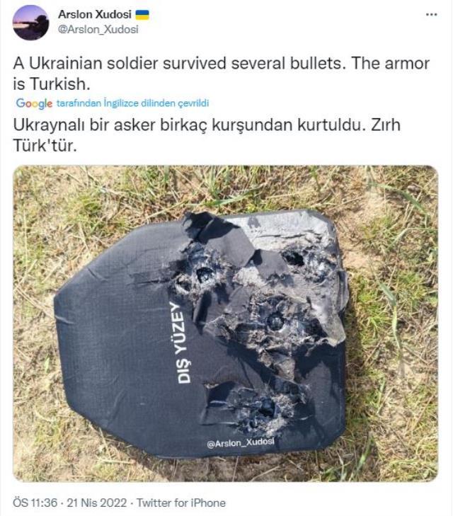 Ukraynalı askeri Türk Çeliği kurtardı!