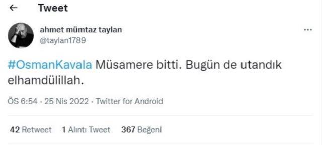 Gezi davasında Osman Kavala'ya ağırlaştırılmış müebbet verildi! İşte karar sonrası sosyal medyada çığ gibi büyüyen tepkiler